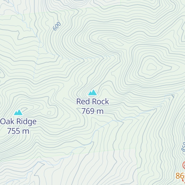 Map of Red Rock