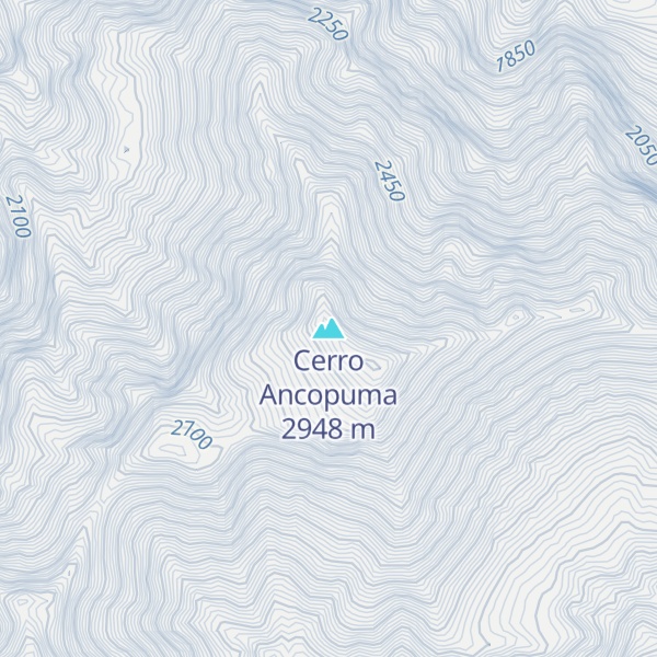 Map of Cerro Ancopuma