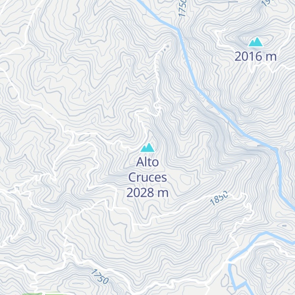 Map of Alto Cruces
