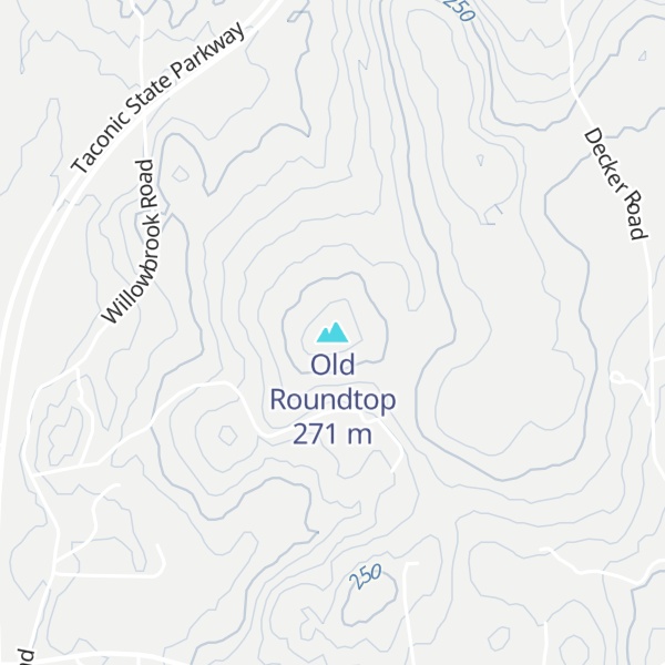 Map of Old Roundtop