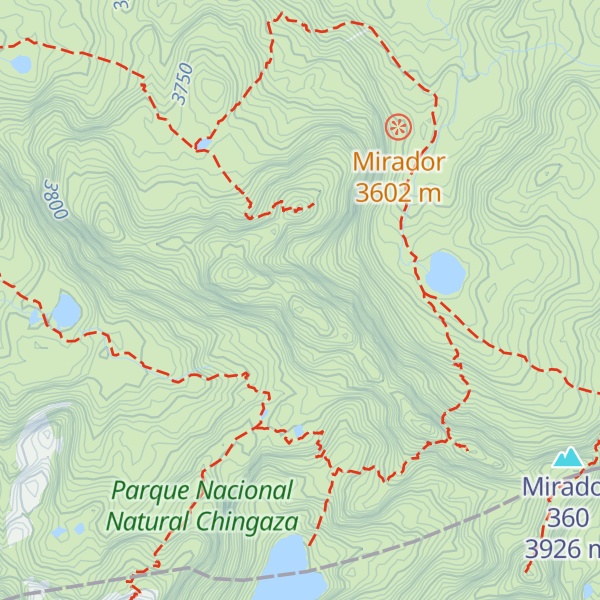Map of Serranía de los Órganos