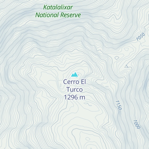 Map of Cerro El Turco