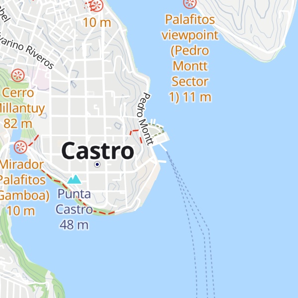 Map of Cabañas Santiago Castro