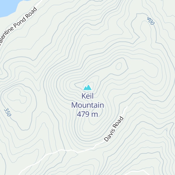 Map of Keil Mountain