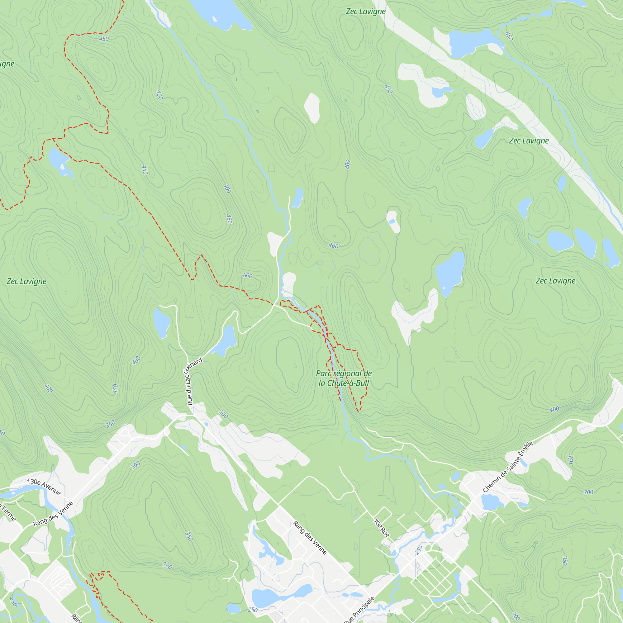 Refuge du Gardien map