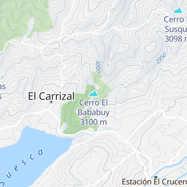 Map of Cerro El Bababuy