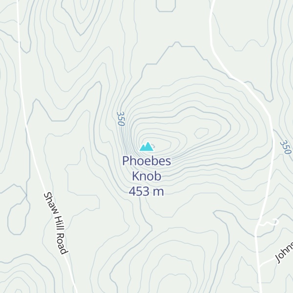 Map of Phoebes Knob