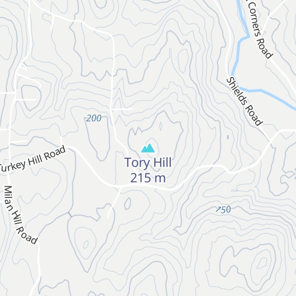 Map of Tory Hill