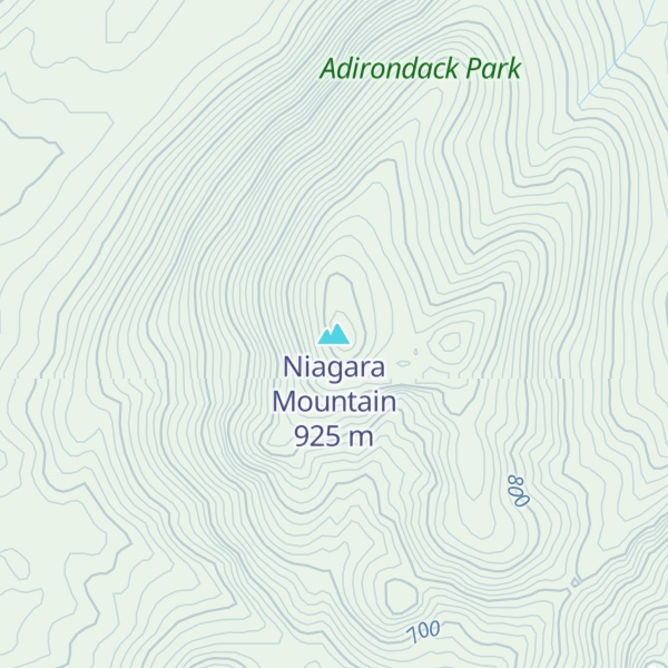 Map of Niagara Mountain