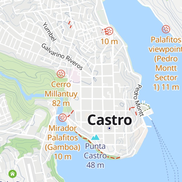 Map of Cabañas Leblun