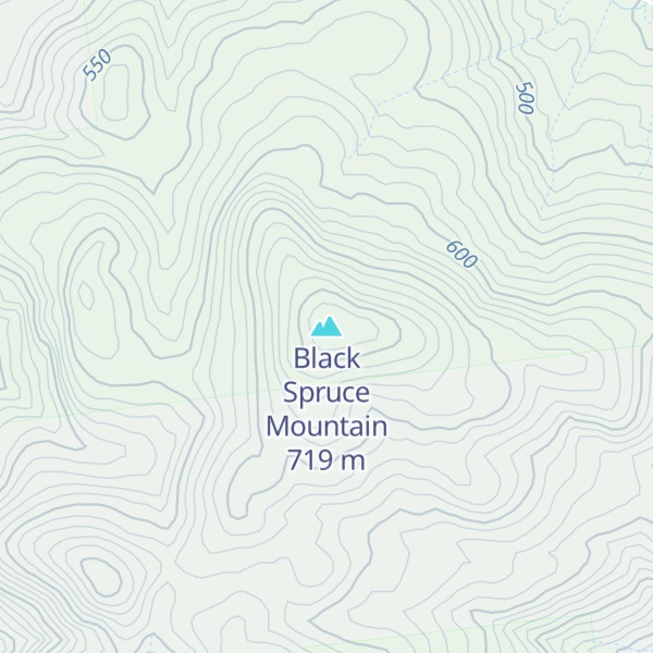 Map of Black Spruce Mountain
