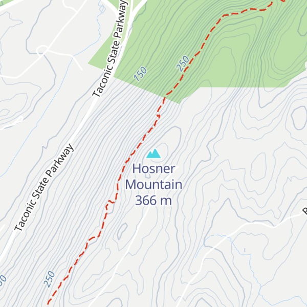 Map of Hosner Mountain