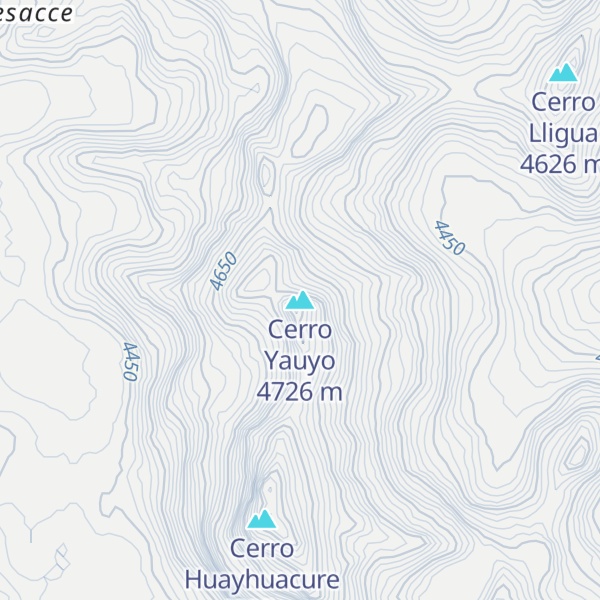 Map of Cerro Yauyo