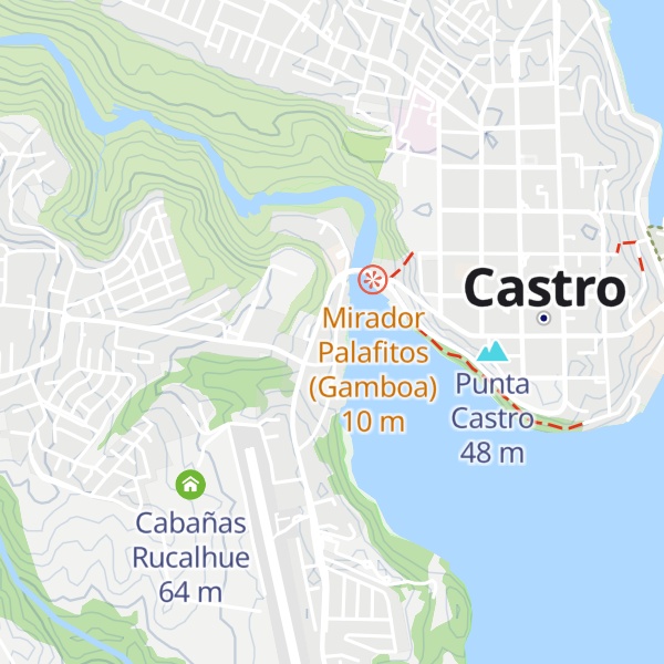 Map of Refugio Ballena Hostel