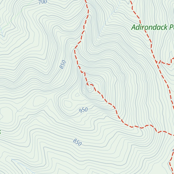 Map of Noonmark Mountain
