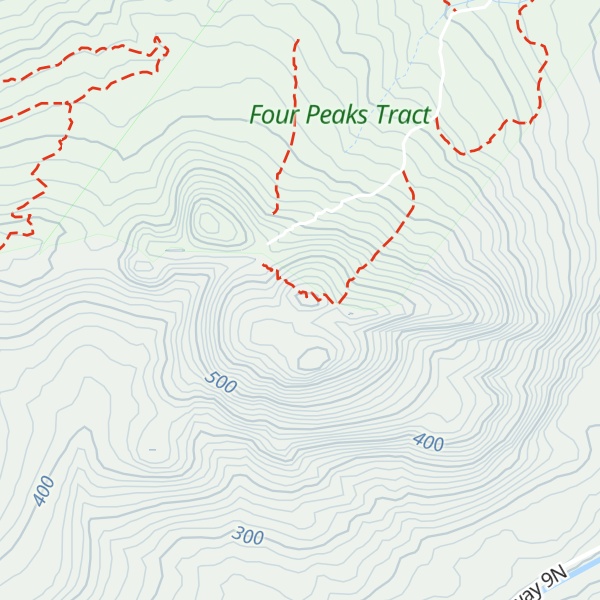 Map of Ebenezer Mountain