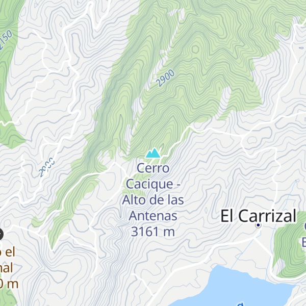 Map of Cerro Cacique - Alto de las Antenas