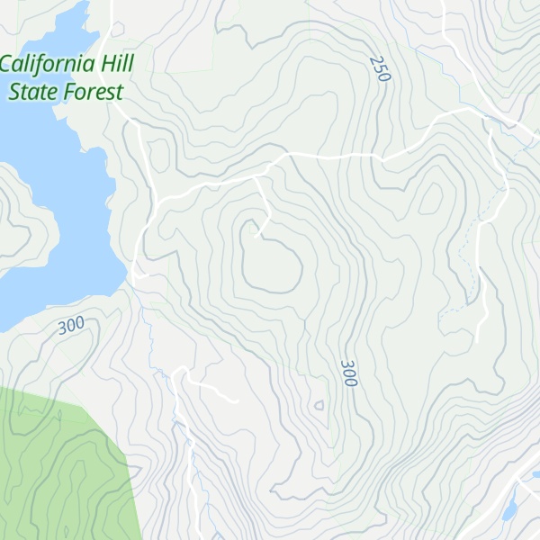 Map of California Hill
