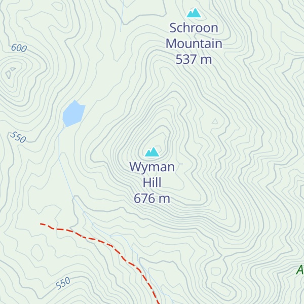 Map of Wyman Hill