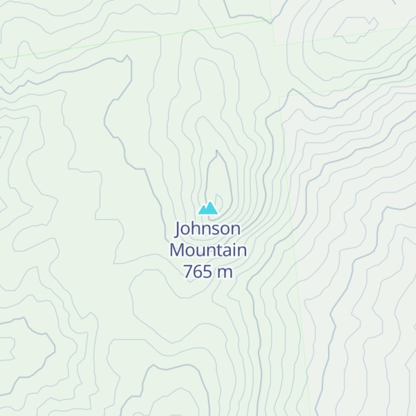 Map of Johnson Mountain