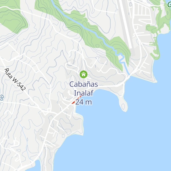 Map of Cabañas Naudumar