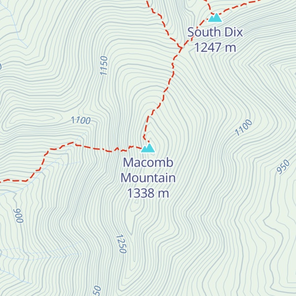 Map of Macomb Mountain