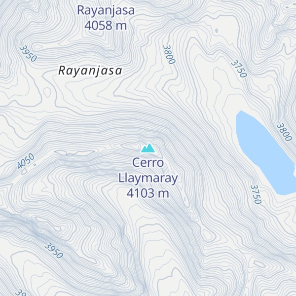 Map of Cerro Llaymaray