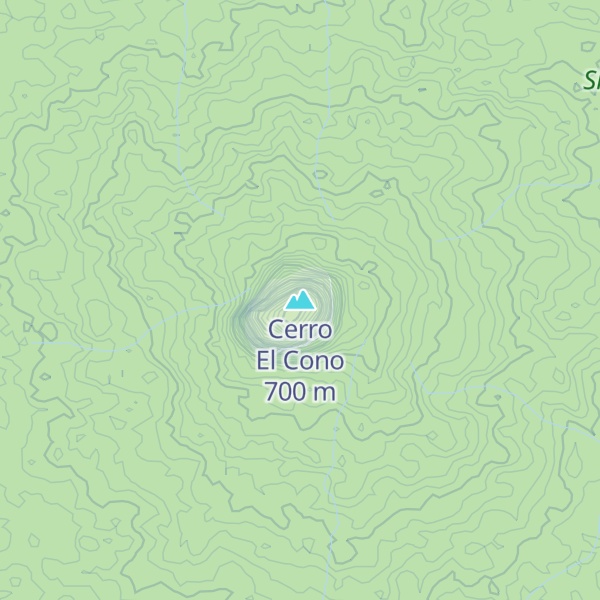 Map of Cerro El Cono
