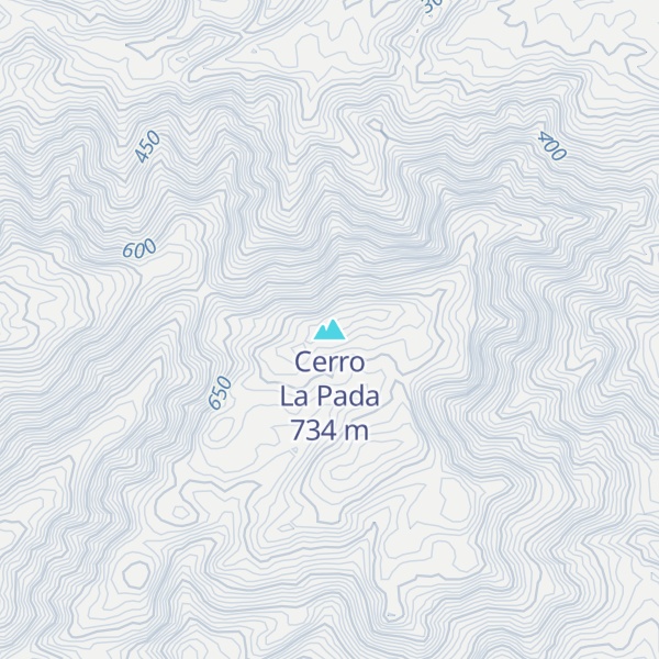 Map of Cerro La Pada