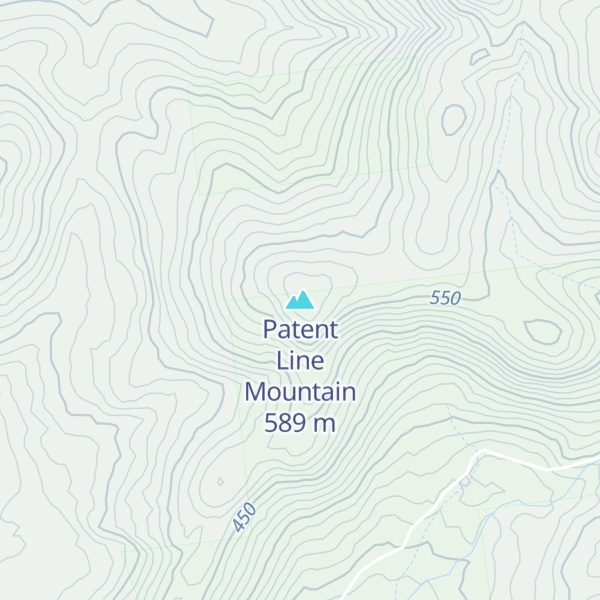 Map of Patent Line Mountain
