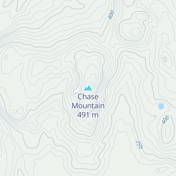Map of Chase Mountain