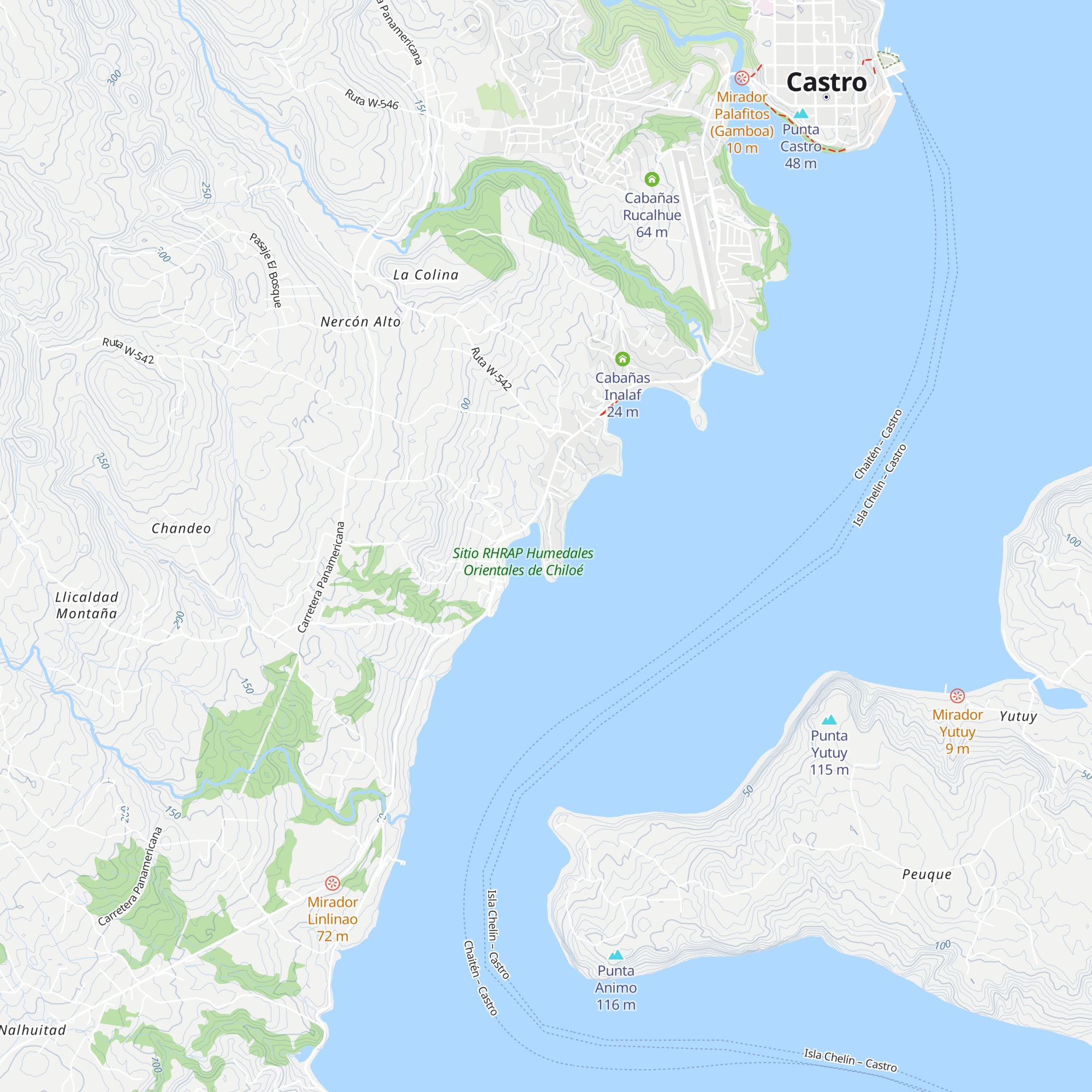 Cabañas Vasconia map