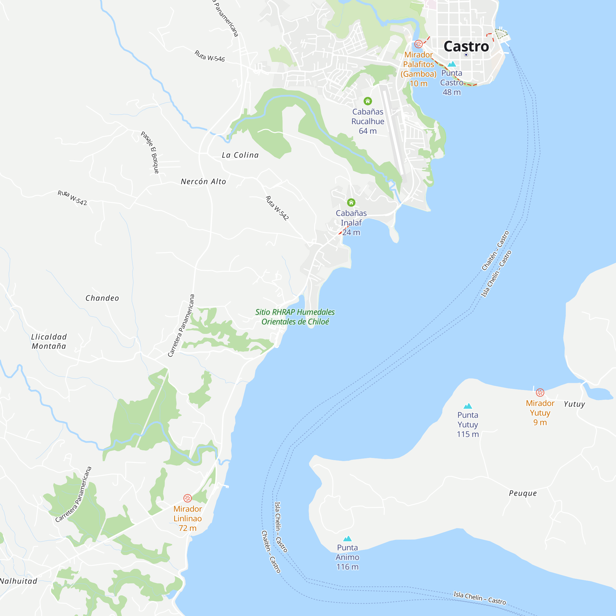 Cabañas Vasconia map