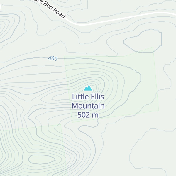 Map of Little Ellis Mountain