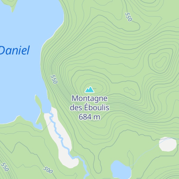Map of Montagne des Éboulis
