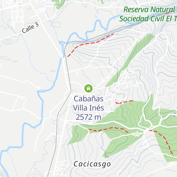Map of Cabañas Villa Inés