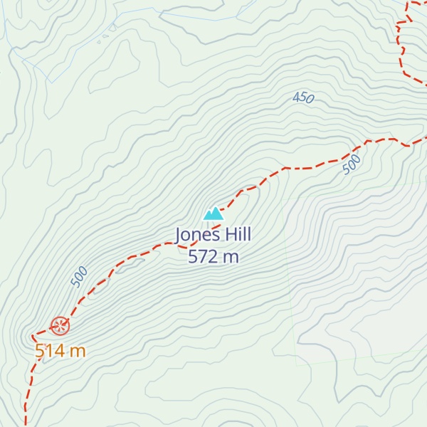 Map of Jones Hill
