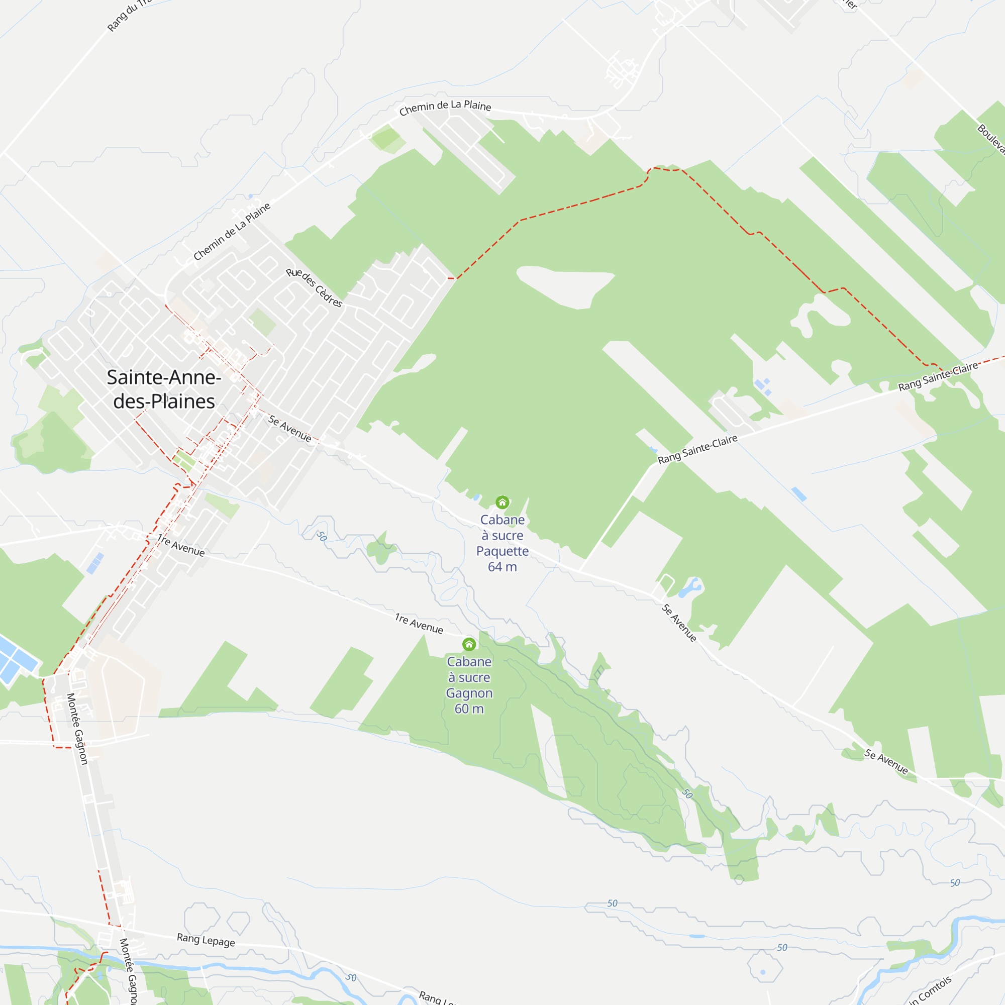 Cabane à sucre Paquette map