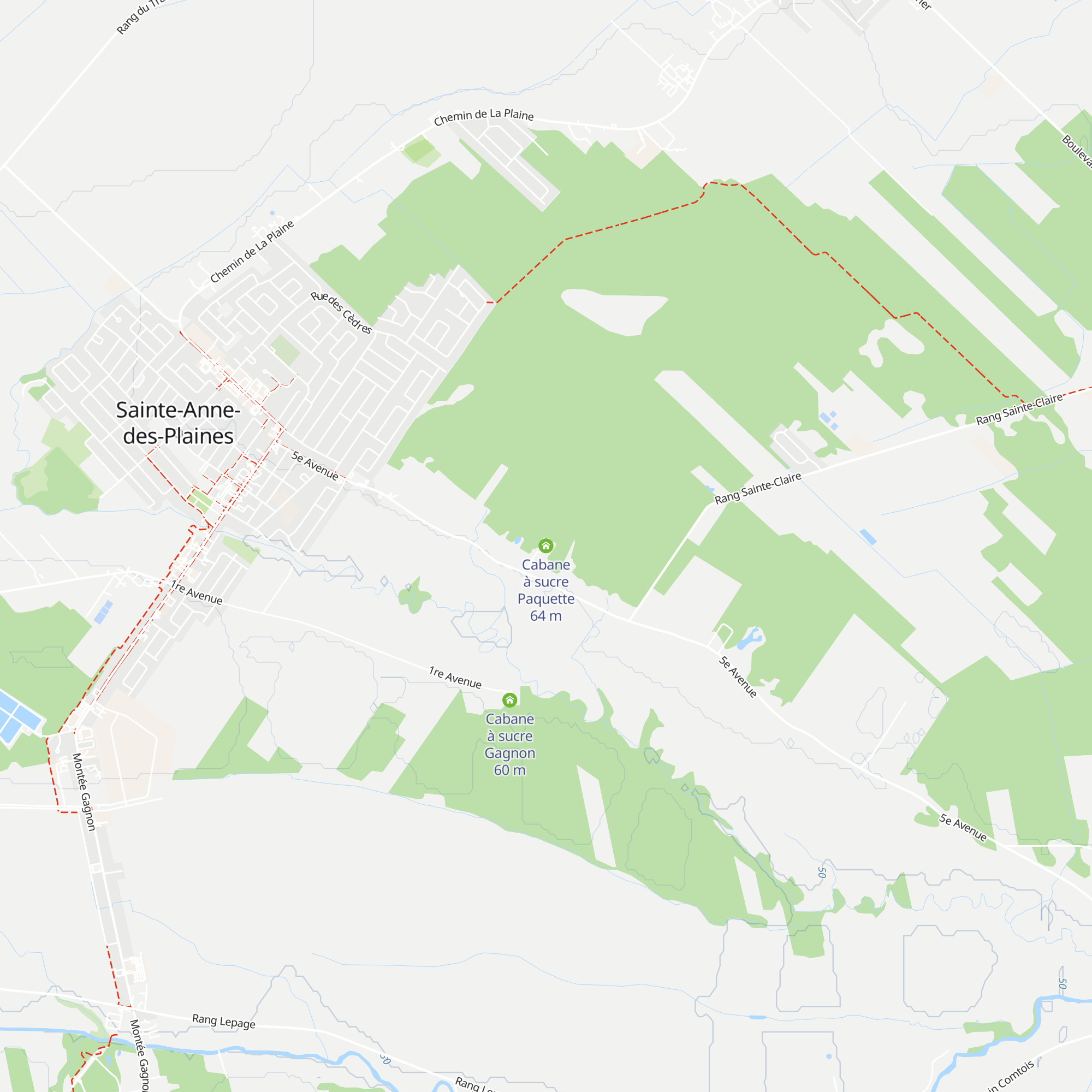 Cabane à sucre Paquette map