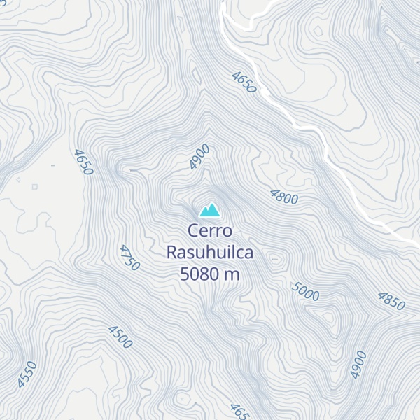 Map of Cerro Rasuhuilca