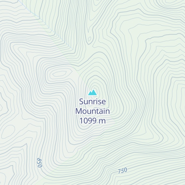 Map of Sunrise Mountain