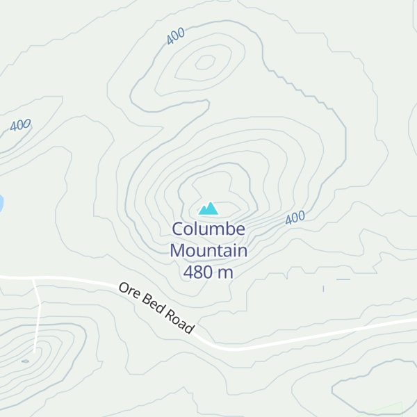 Map of Columbe Mountain