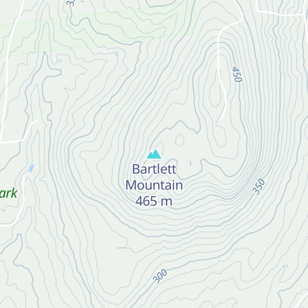 Map of Bartlett Mountain