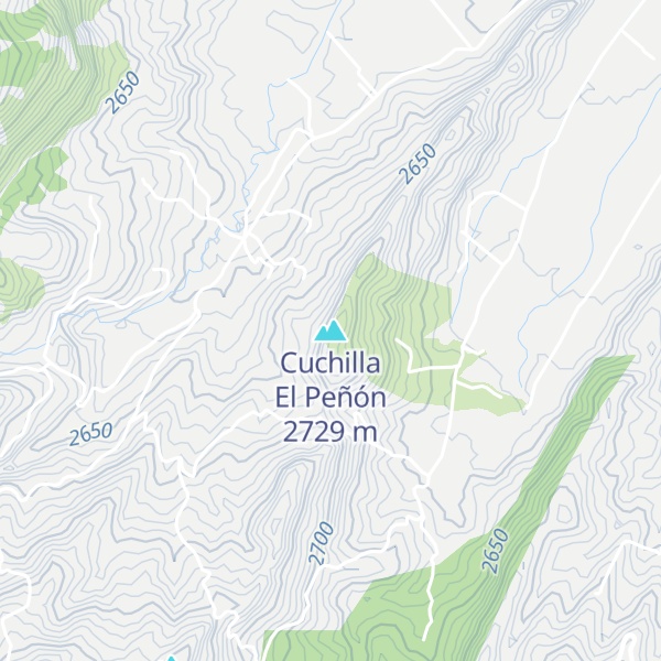 Map of Cuchilla El Peñón