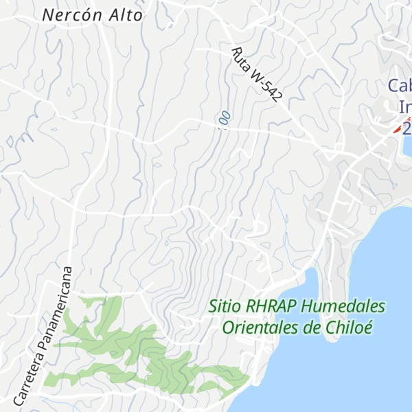 Map of Cabañas Trayén