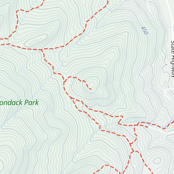 Map of Snow Mountain