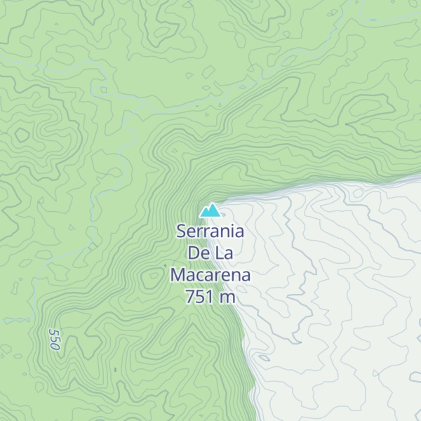 Map of Serrania De La Macarena