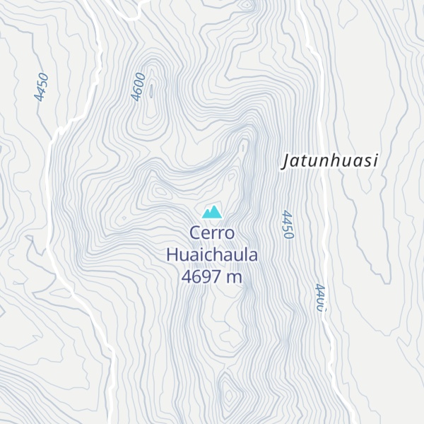 Map of Cerro Huaichaula