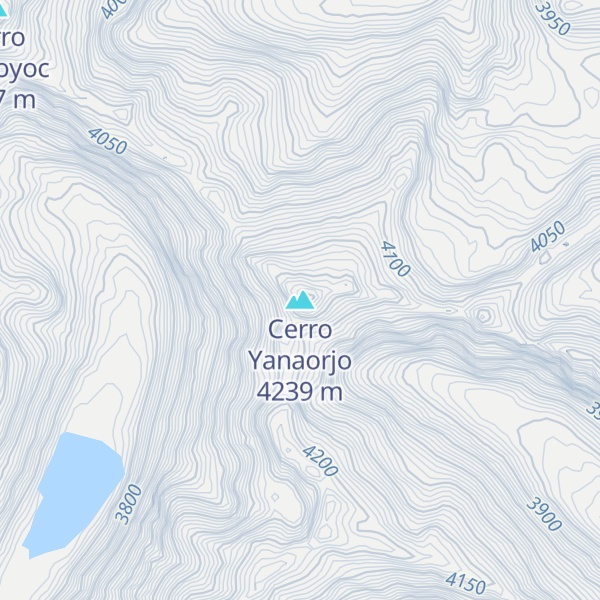 Map of Cerro Yanaorjo