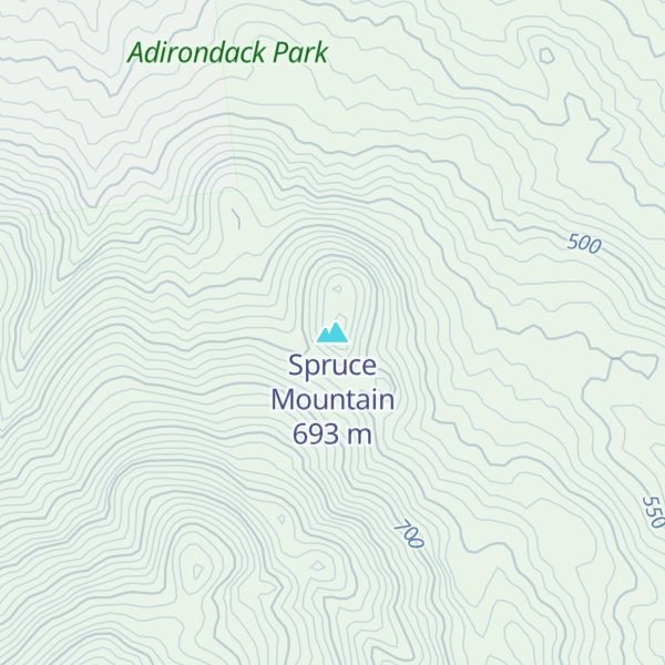 Map of Spruce Mountain